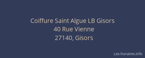 Coiffure Saint Algue LB Gisors