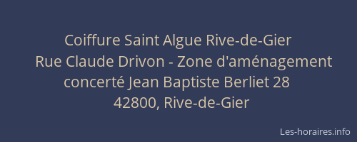 Coiffure Saint Algue Rive-de-Gier