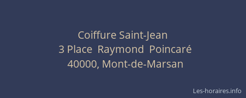 Coiffure Saint-Jean