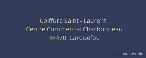 Coiffure Saint - Laurent