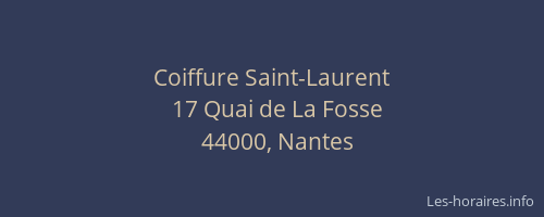 Coiffure Saint-Laurent