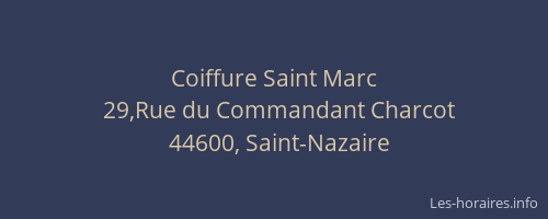 Coiffure Saint Marc