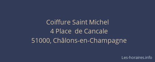 Coiffure Saint Michel