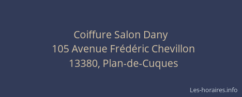 Coiffure Salon Dany