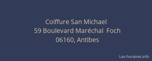 Coiffure San Michael