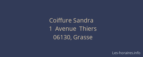 Coiffure Sandra