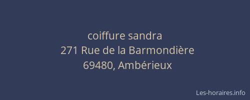 coiffure sandra