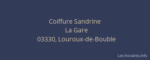 Coiffure Sandrine