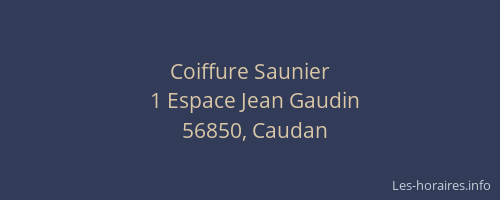 Coiffure Saunier