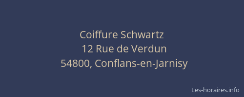 Coiffure Schwartz