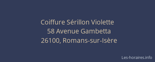 Coiffure S&eacute;rillon Violette