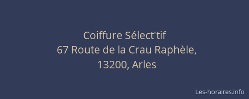 Coiffure Sélect'tif