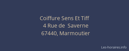 Coiffure Sens Et Tiff