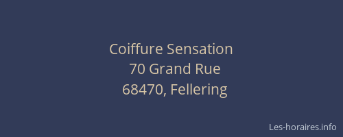 Coiffure Sensation