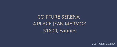 COIFFURE SERENA