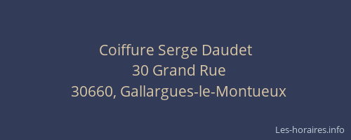 Coiffure Serge Daudet