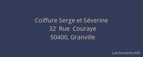 Coiffure Serge et S&eacute;verine