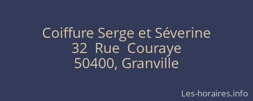 Coiffure Serge et Séverine