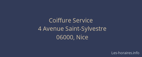 Coiffure Service