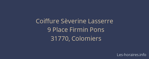 Coiffure Sèverine Lasserre