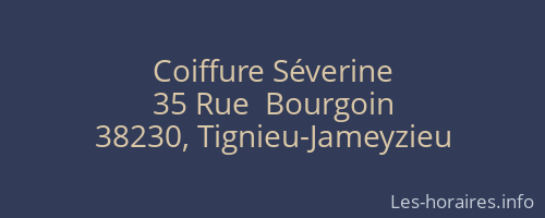 Coiffure Séverine