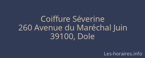 Coiffure Séverine
