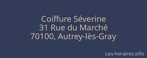 Coiffure Séverine