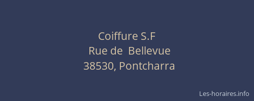 Coiffure S.F