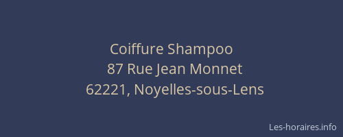 Coiffure Shampoo