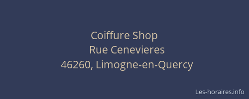 Coiffure Shop