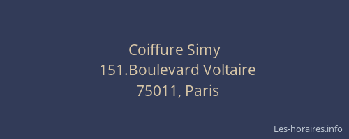 Coiffure Simy