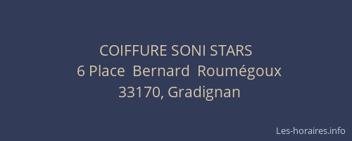 COIFFURE SONI STARS