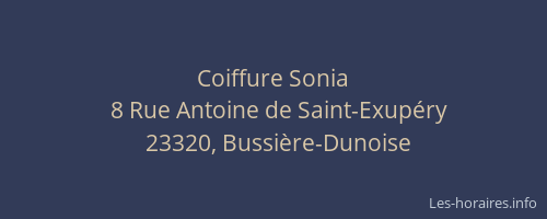 Coiffure Sonia