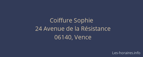Coiffure Sophie