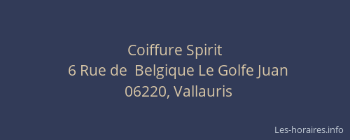 Coiffure Spirit