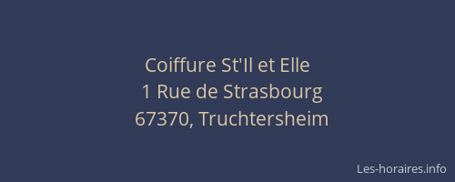Coiffure St'Il et Elle