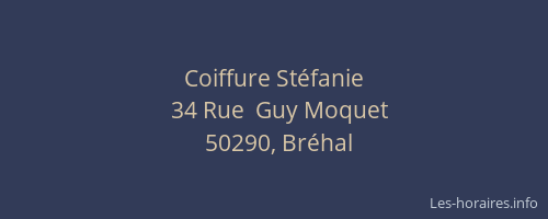 Coiffure St&eacute;fanie