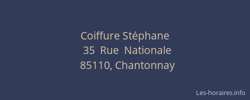 Coiffure Stéphane