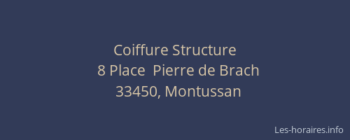 Coiffure Structure