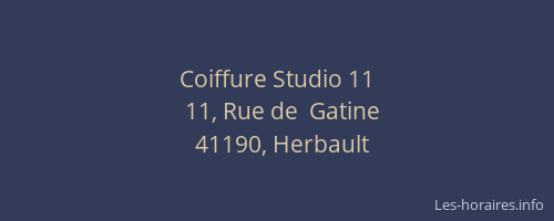 Coiffure Studio 11