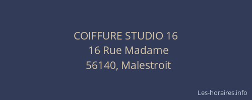 COIFFURE STUDIO 16