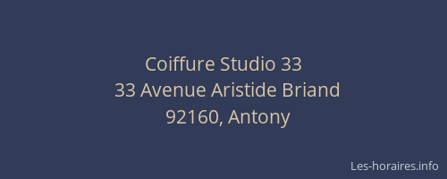Coiffure Studio 33