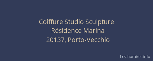 Coiffure Studio Sculpture