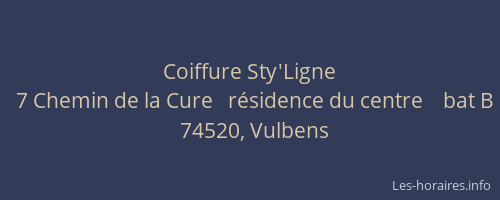 Coiffure Sty'Ligne