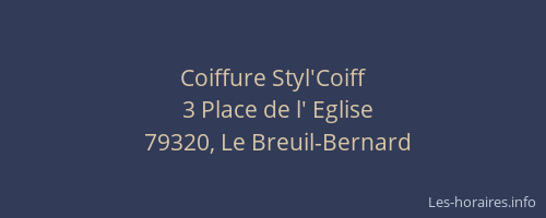 Coiffure Styl'Coiff
