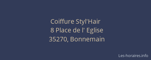Coiffure Styl'Hair