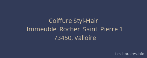 Coiffure Styl-Hair