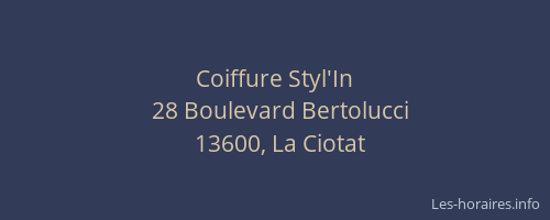 Coiffure Styl'In