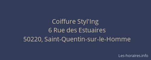 Coiffure Styl'Ing