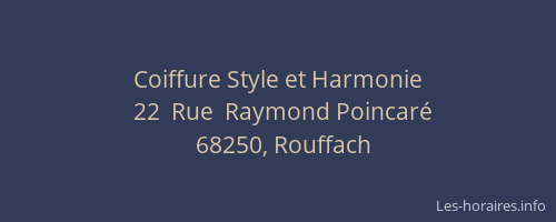 Coiffure Style et Harmonie